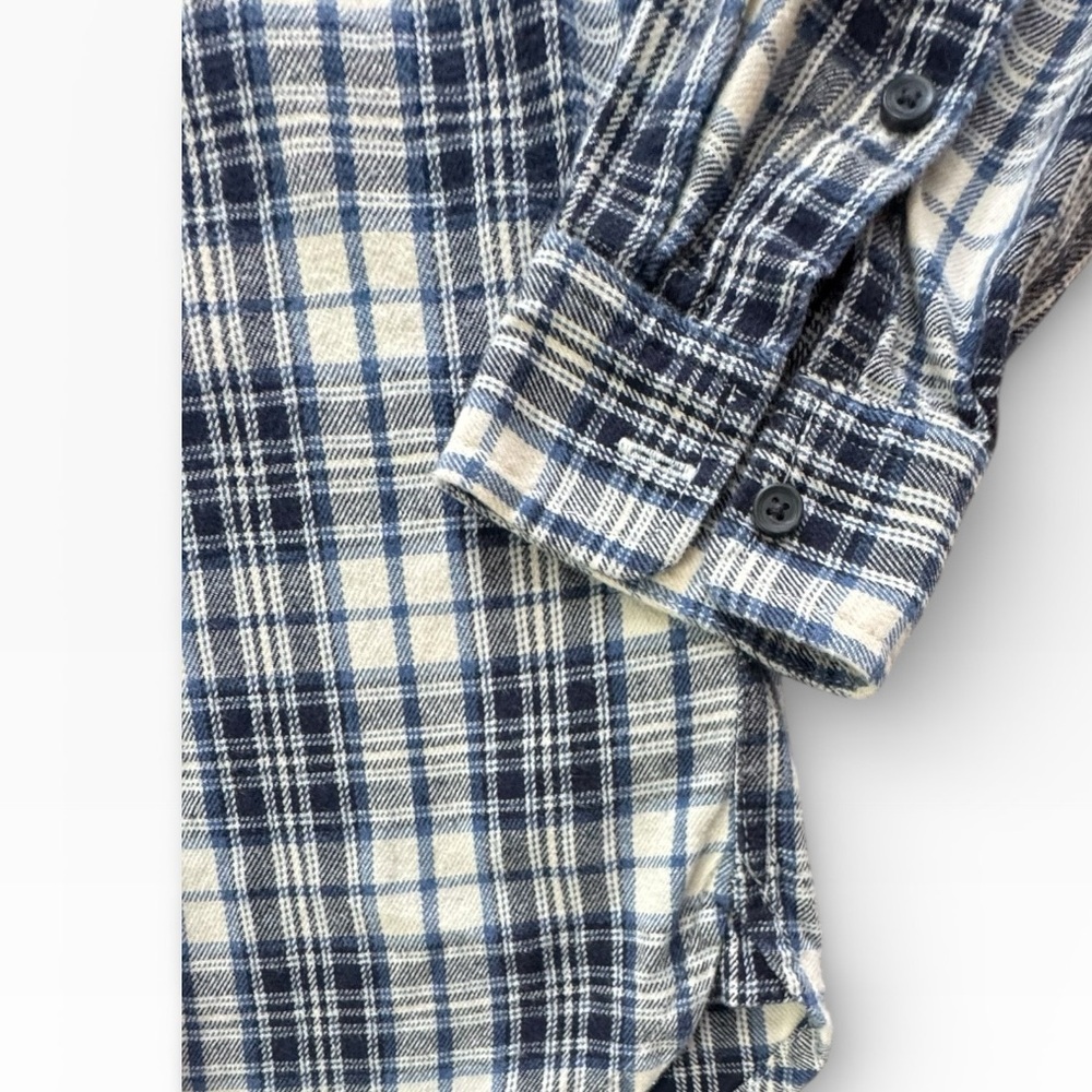 Madewell Women’s Blue and White Plaid Button-Up Shirt Size Small - Picture 4 of 7
